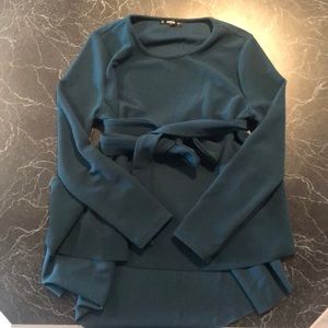 Classy dark green top
